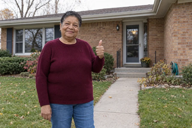 Person giving a thumbs up