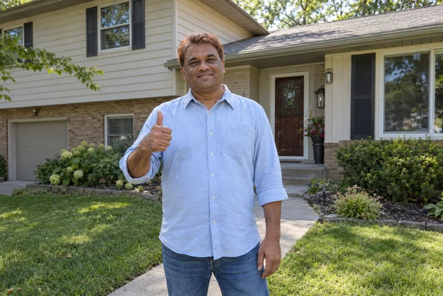 Person giving a thumbs up