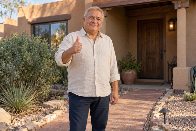 Person giving a thumbs up